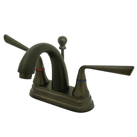 Silver Sage KS7615ZL 4-Inch Centerset Bathroom Faucet with Brass Pop-Up KS7615ZL